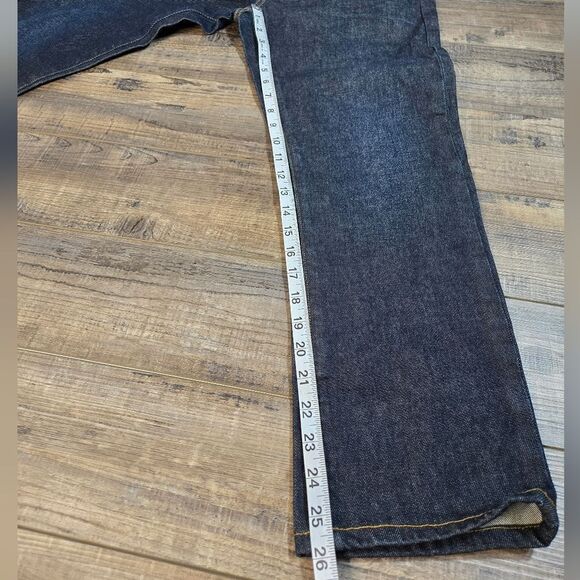 Burberry Brit dark mens relaxed jeans no stretch 100% cotton size 30 short - Picture 4 of 15